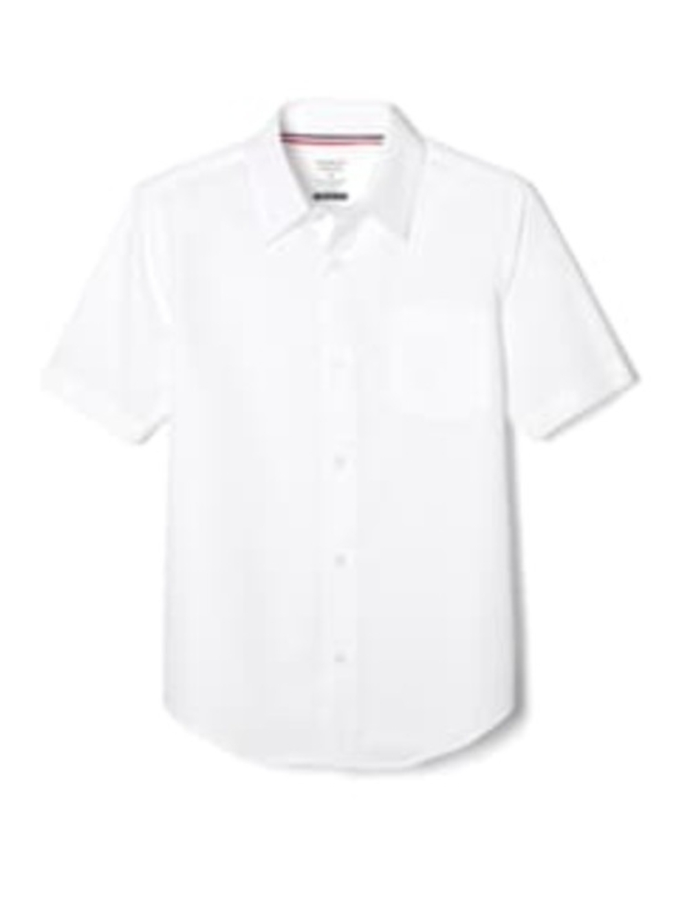 French Toast White Short Sleeve Button-Front School Shirt with Chest Pocket